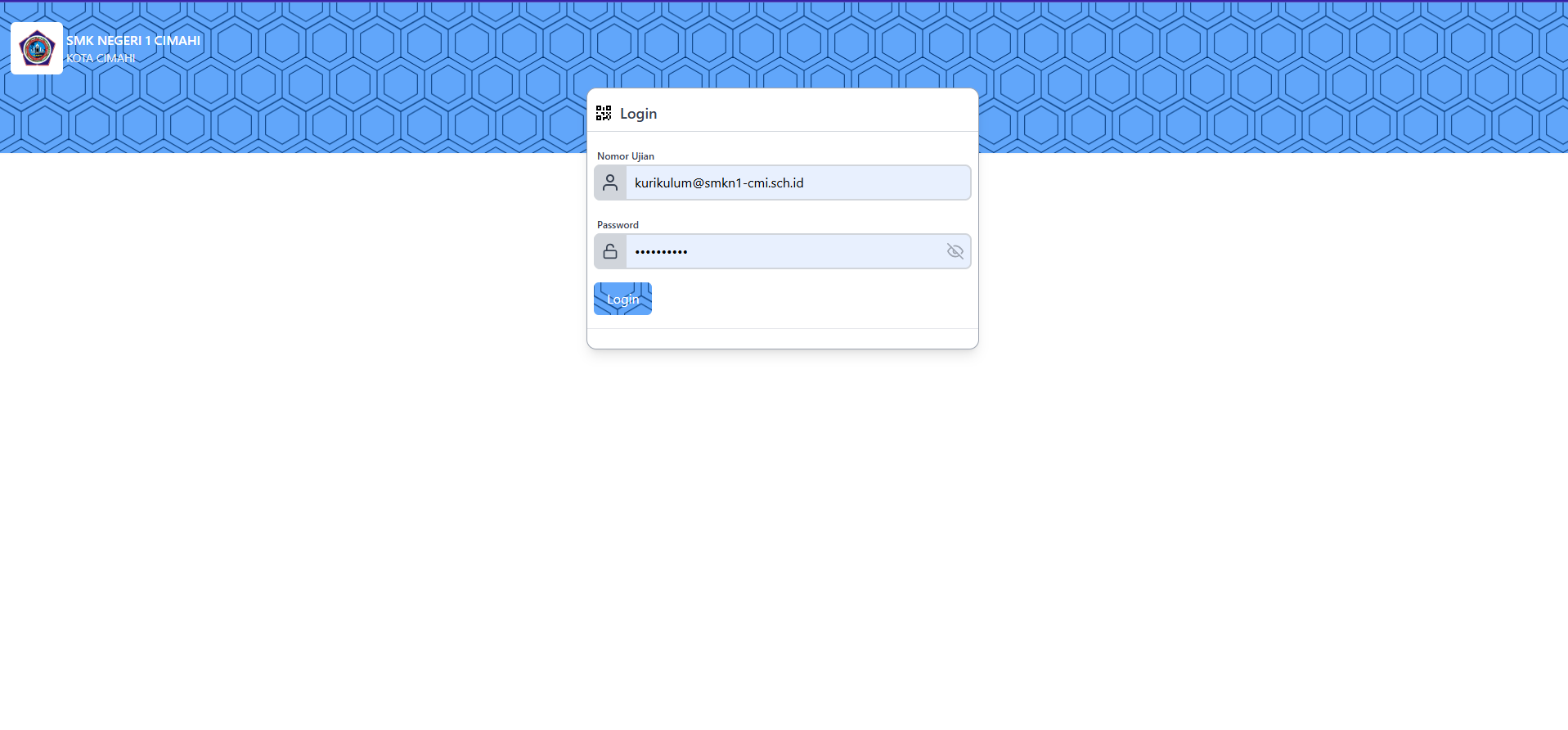 Screenshot LMS (Learning Management System)